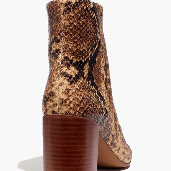 Madewell The Fiona Boot in Snake Embossed Leather - Picture 3 of 4